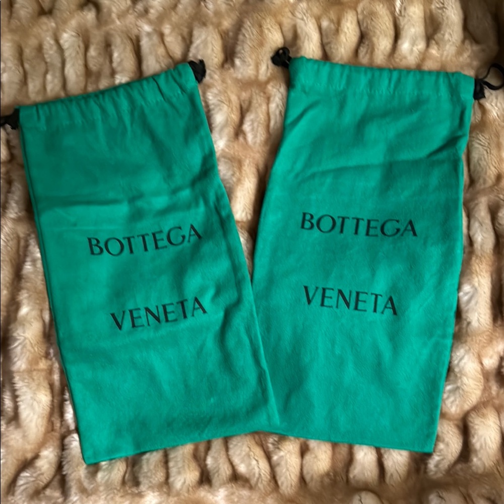 Brand new Bottega Veneta Vibrant Green Dust Bags